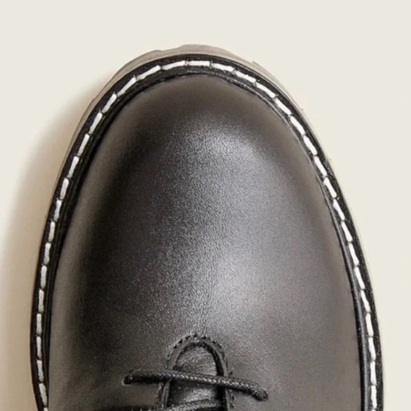 J Crew Gwen lug-sole leather lace-up tall shaft boots - Picture 4 of 6